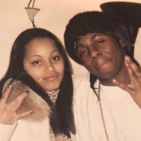 Lil Wayne and his ex-girlfriend Lauren London. 